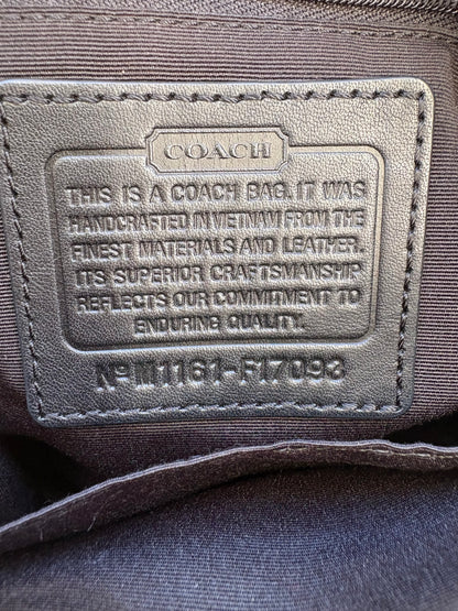 Coach Soho Black Monogram Shoulder Bag