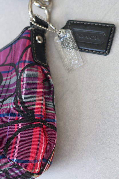 Coach Poppy Tartan Shoulder Bag