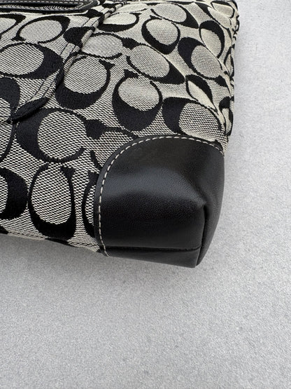 Coach Black Monogram Signature Tote Bag
