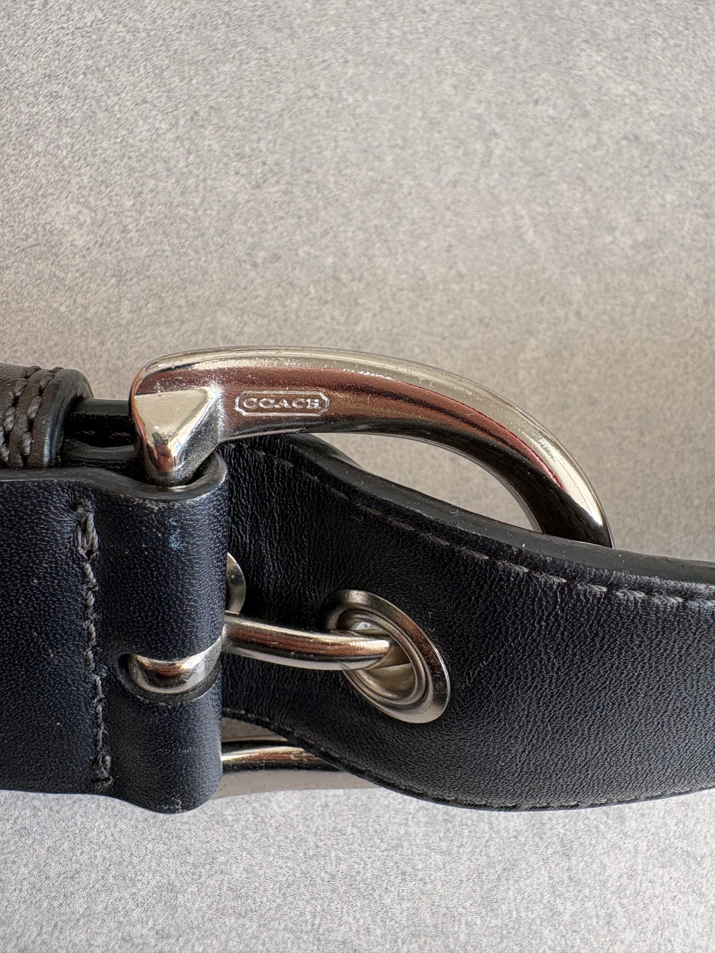 Coach Soho Black Leather Shoulder Bag
