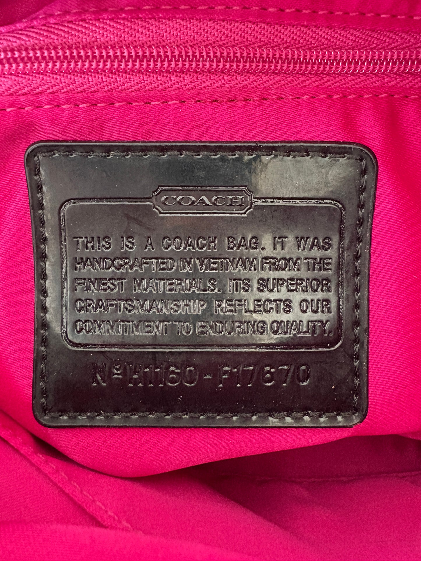 Coach Poppy Tartan Shoulder Bag
