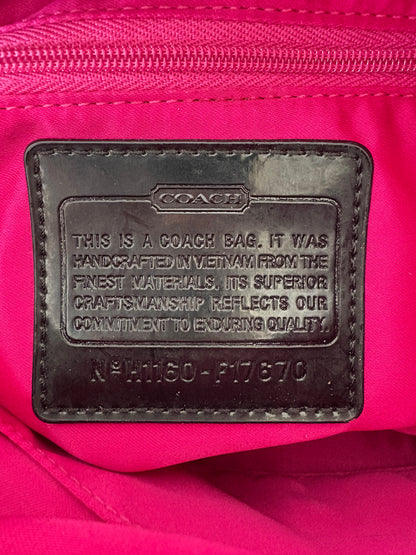 Coach Poppy Tartan Shoulder Bag