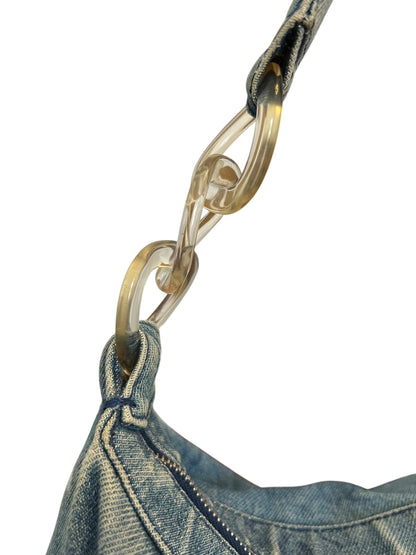 Chanel CC Denim Hobo Shoulder Bag