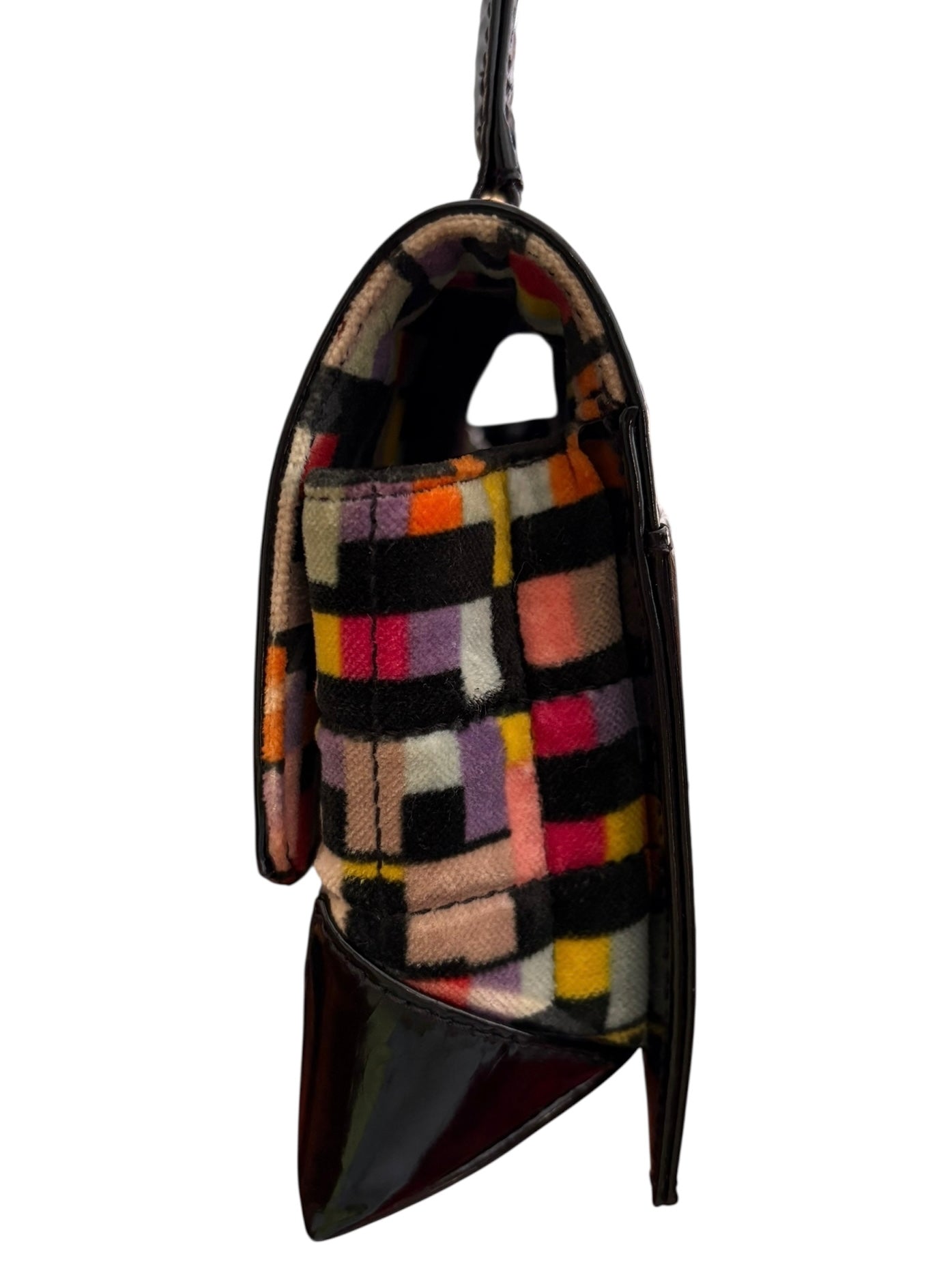 Chanel Shoulder Bag No. 6 Flap Velvet Multicolor Black