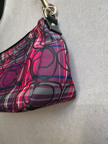 Coach Poppy Tartan Shoulder Bag