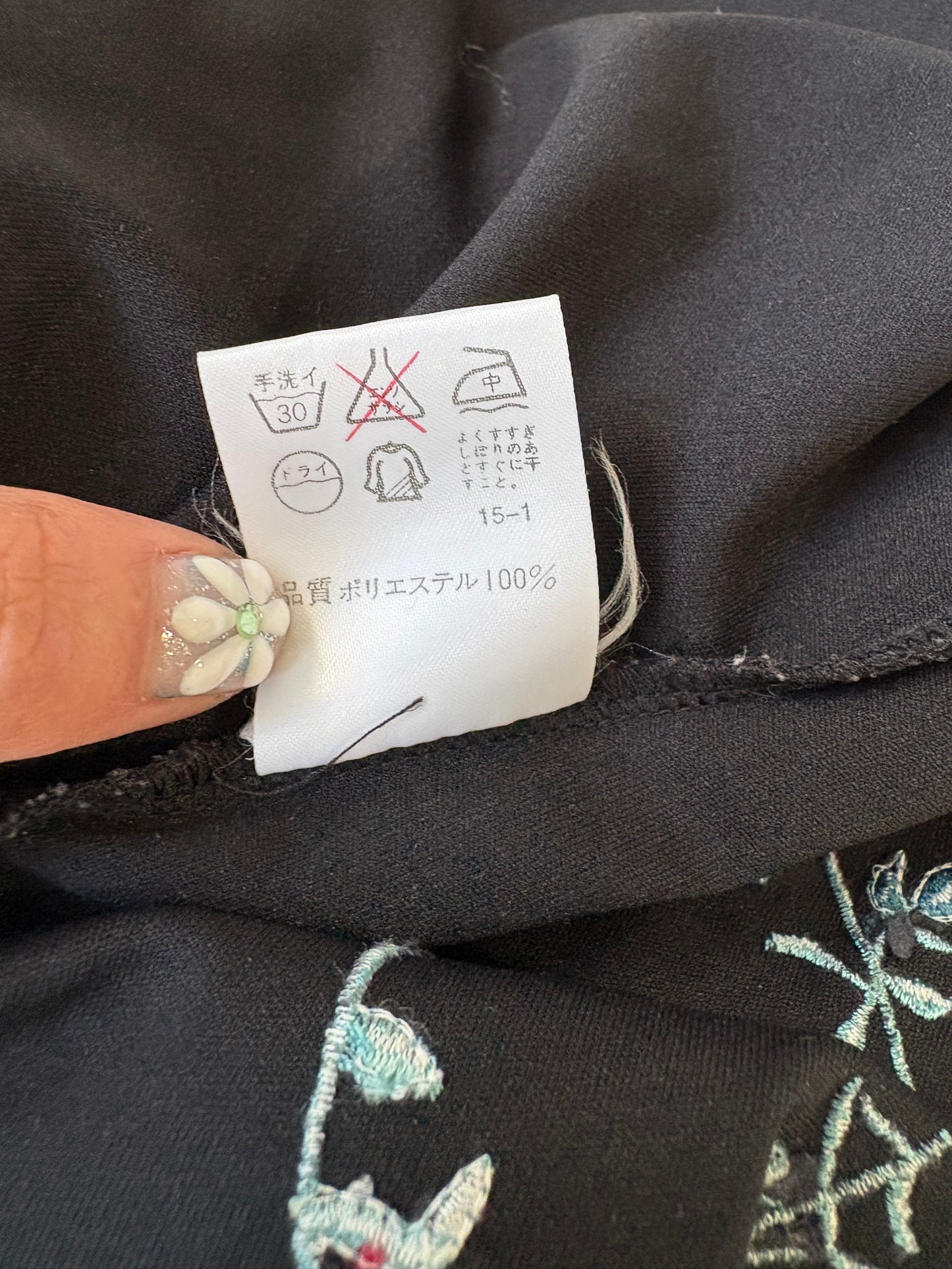 Calvin Klein Embroidered Long Sleeve Top Size M