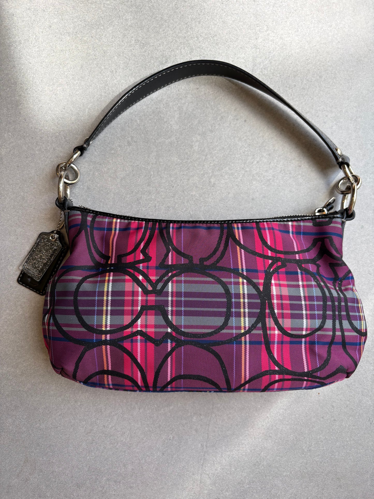 Coach Poppy Tartan Shoulder Bag