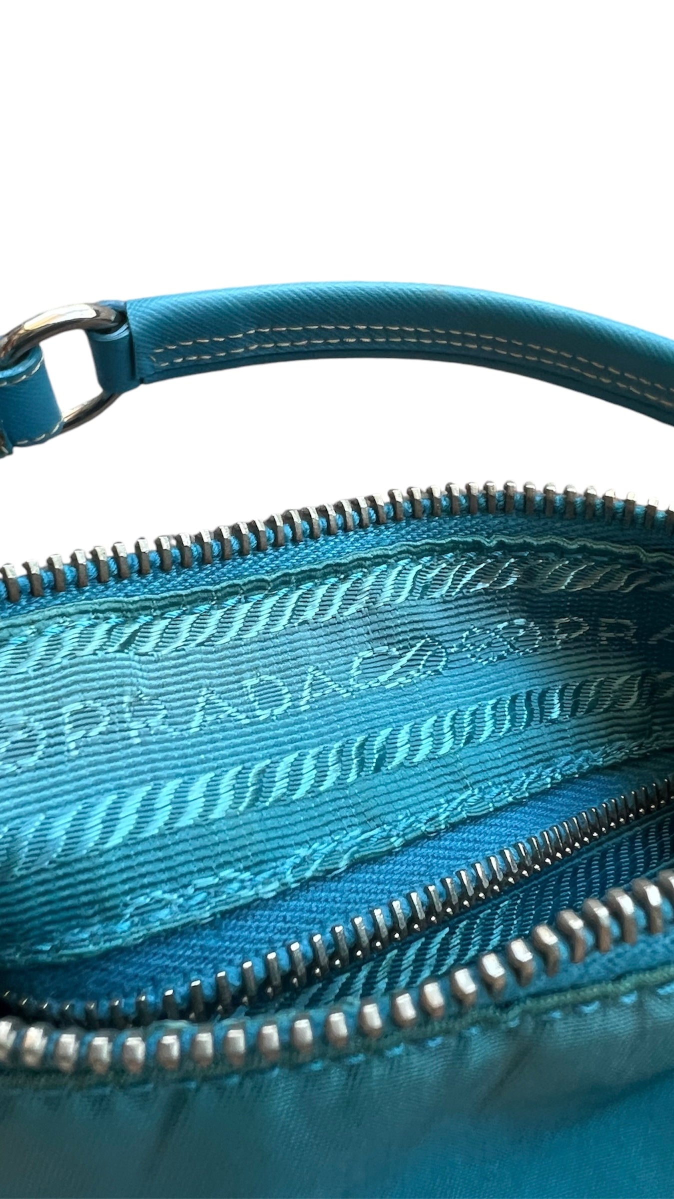 Prada Accessory Pouch Nylon Light Blue
