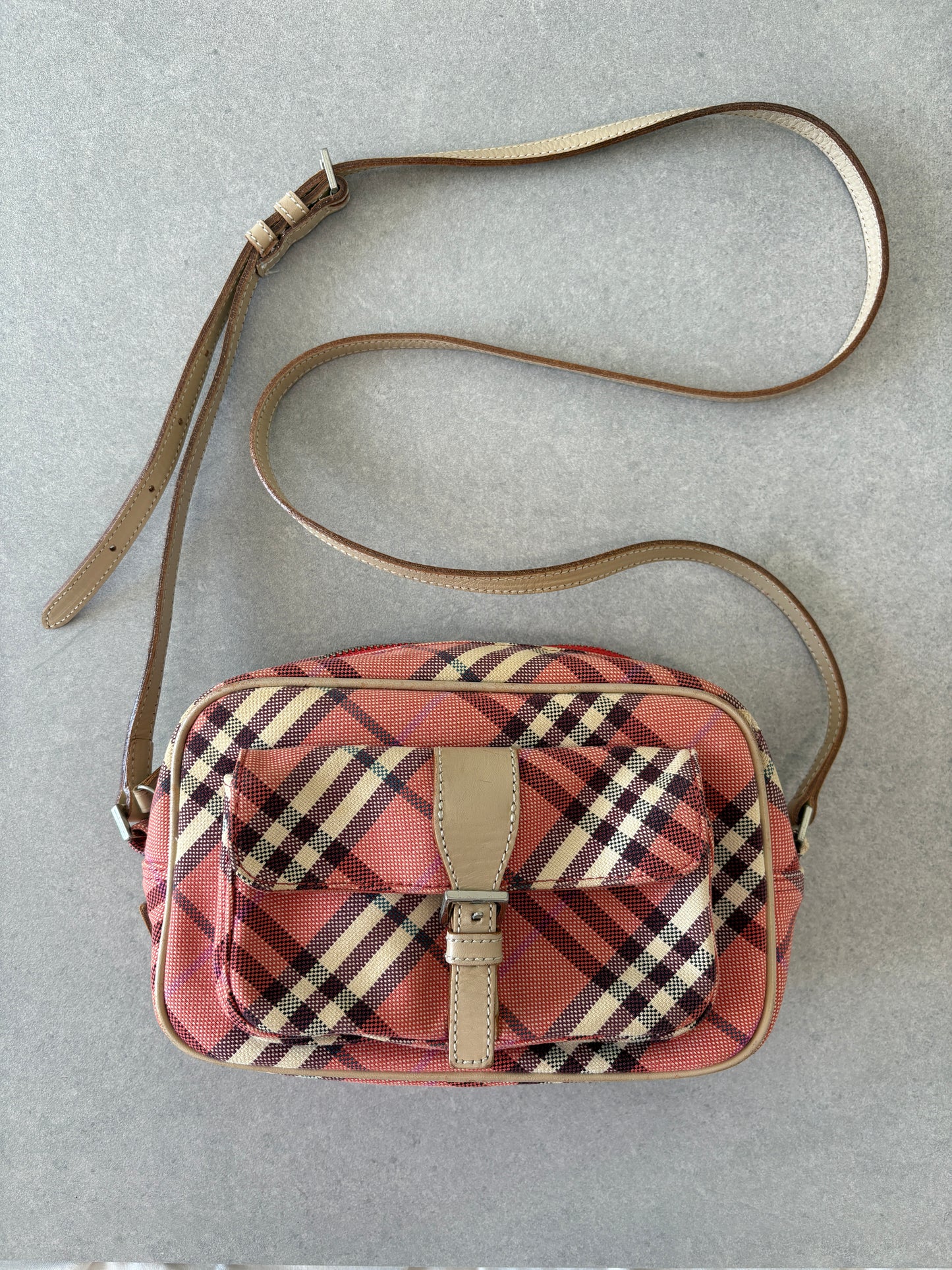 Burberry Pink Nova Check Crossbody