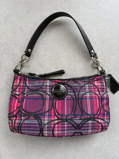 Coach Poppy Tartan Shoulder Bag