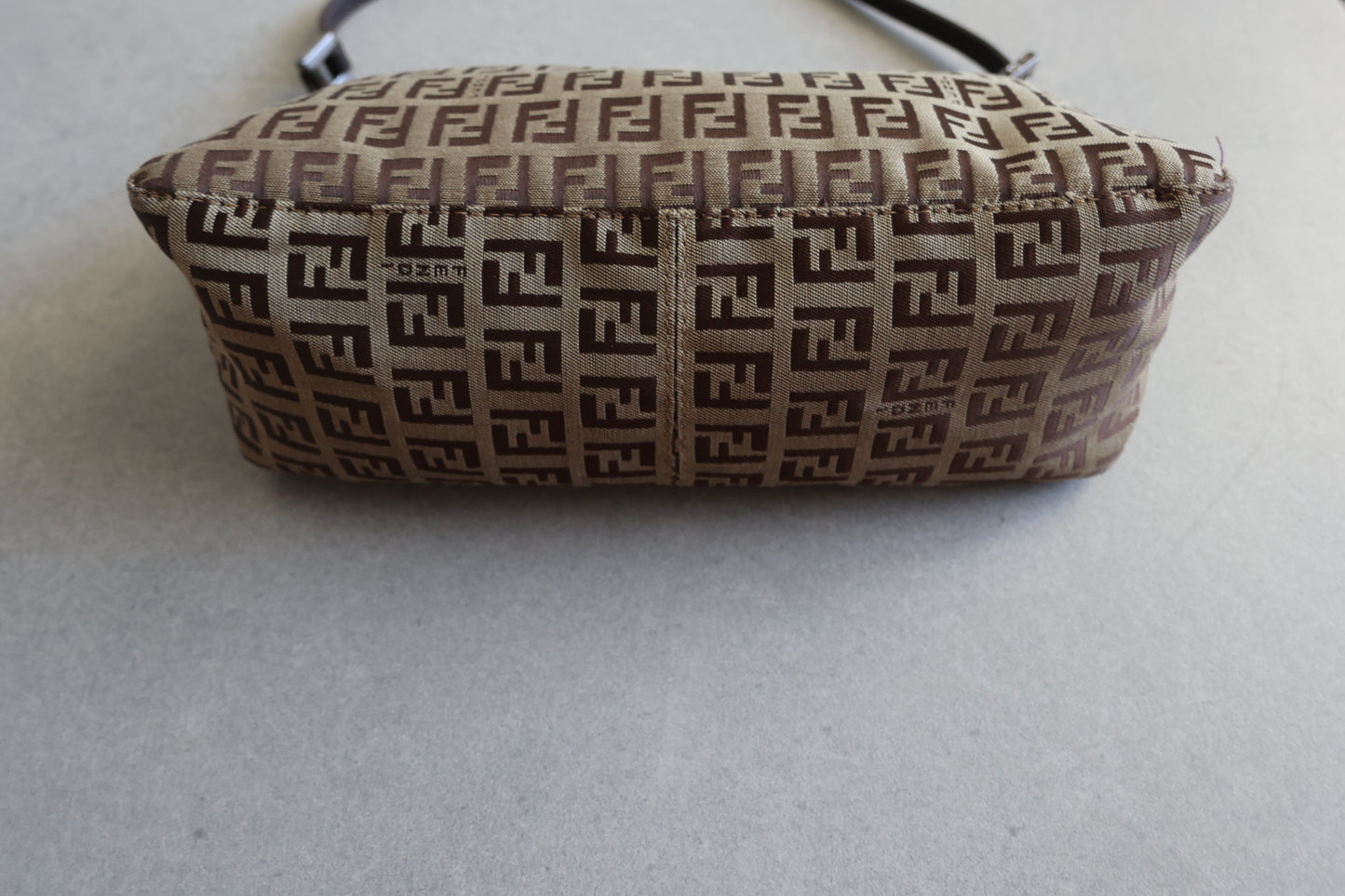 Fendi Brown Zucchino Mamma Baguette Bag