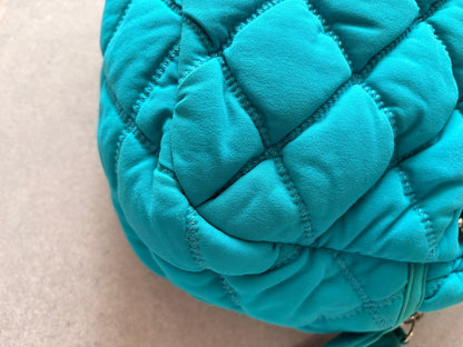 Chanel Turquoise Quilted Bubble Chain Bag