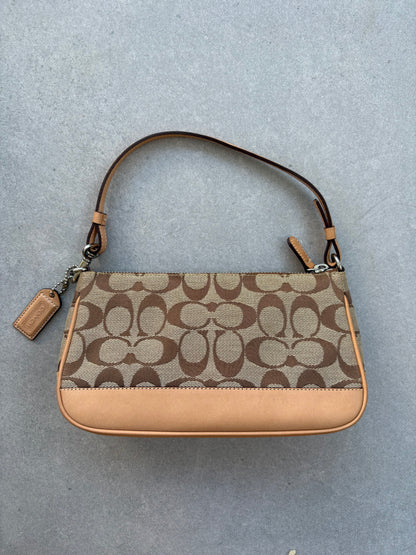 Coach Signature Demi Tan Shoulder Bag