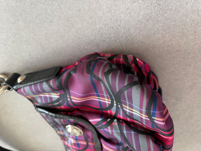 Coach Poppy Tartan Shoulder Bag