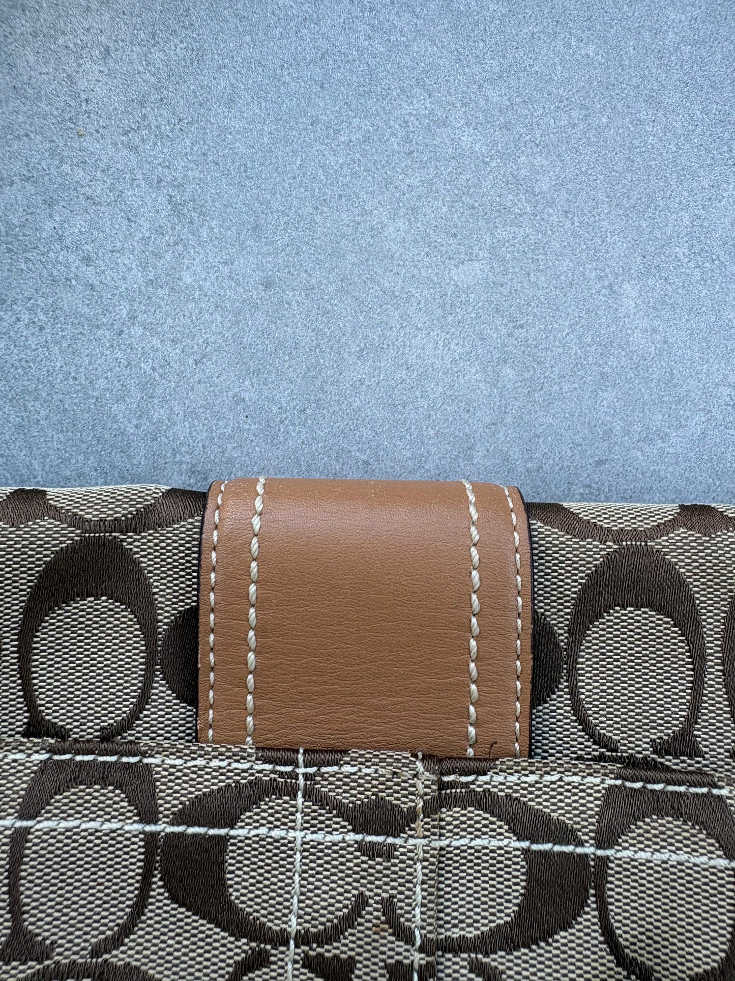 Coach Soho Brown Monogram Shoulder Bag