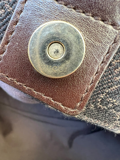 Gucci GG Canvas & Leather Tote Bag