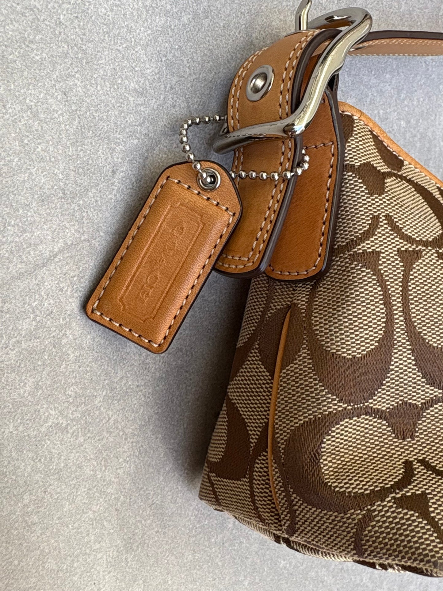 Coach Signature Brown Shoulder Bag