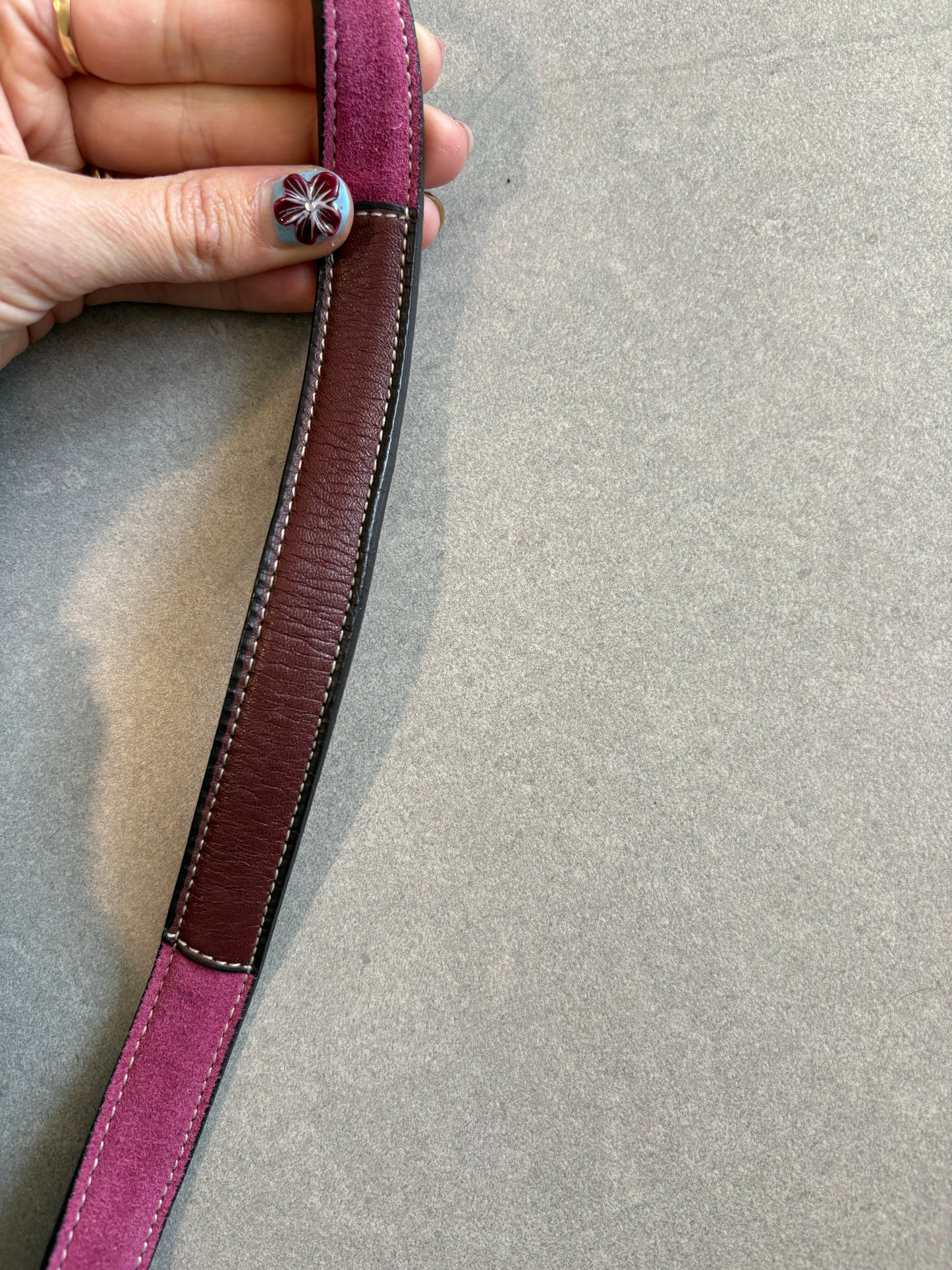 Coach Hampton Pink and Beige Shoulder Bag