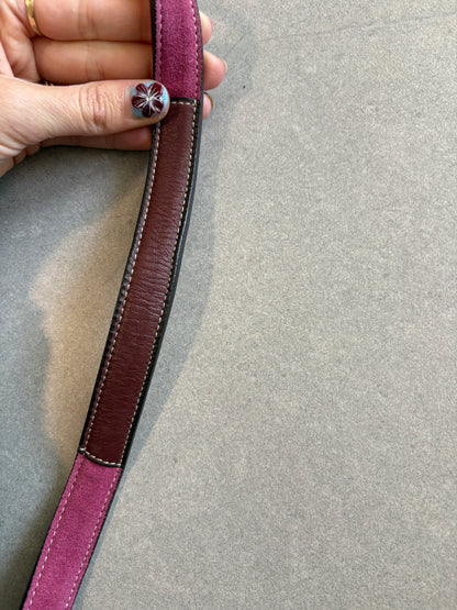 Coach Hampton Pink and Beige Shoulder Bag
