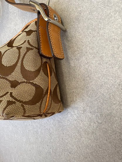 Coach Signature Brown Shoulder Bag