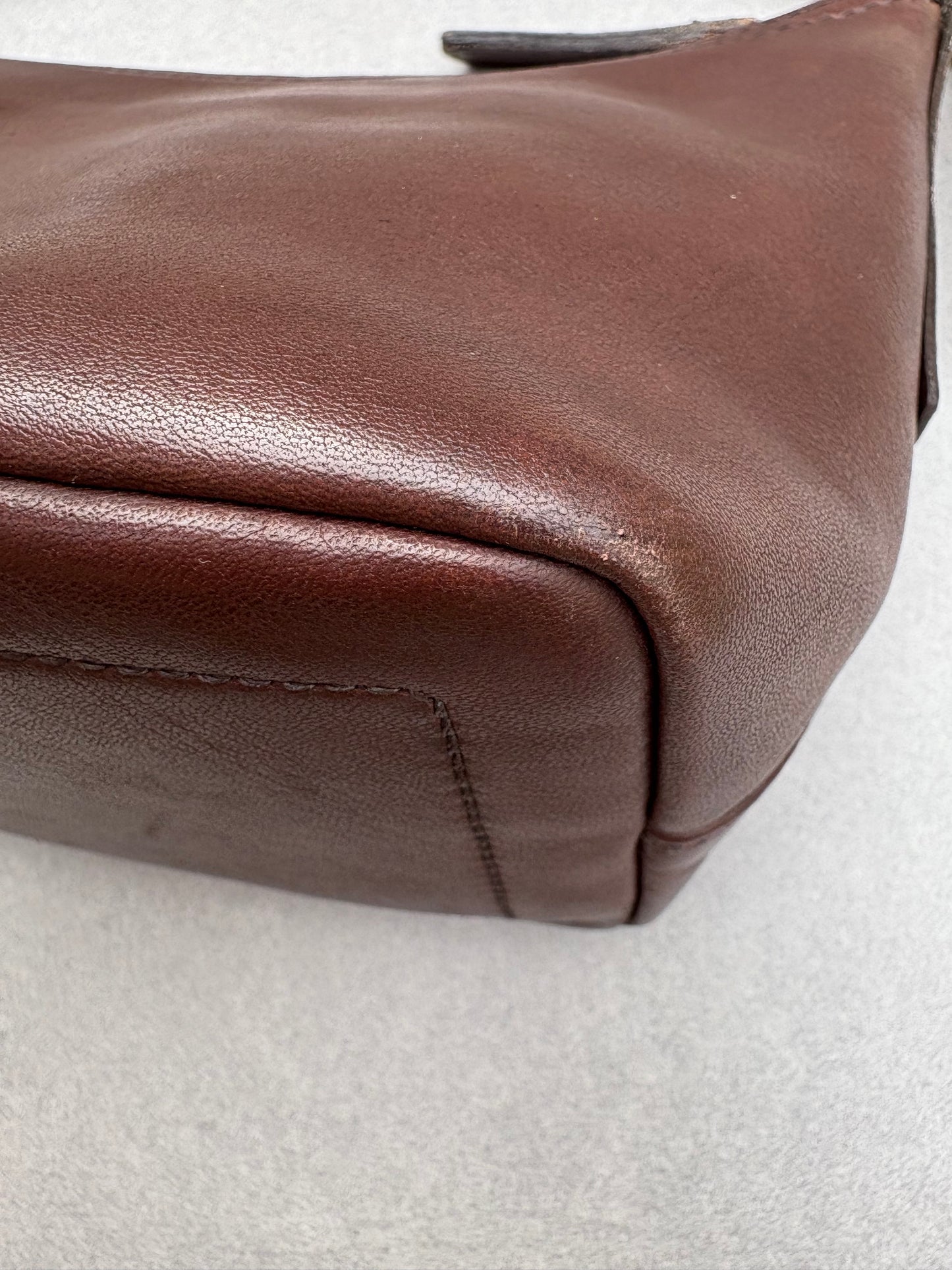 Coach Maroon Leather Bag