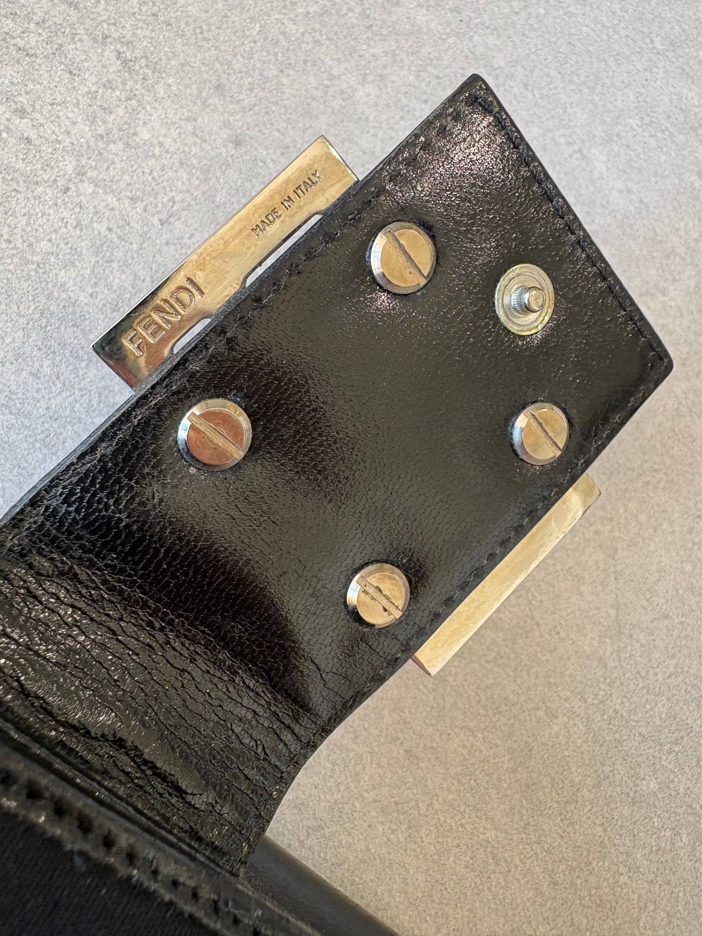 Fendi Black Canvas and Leather Wallet