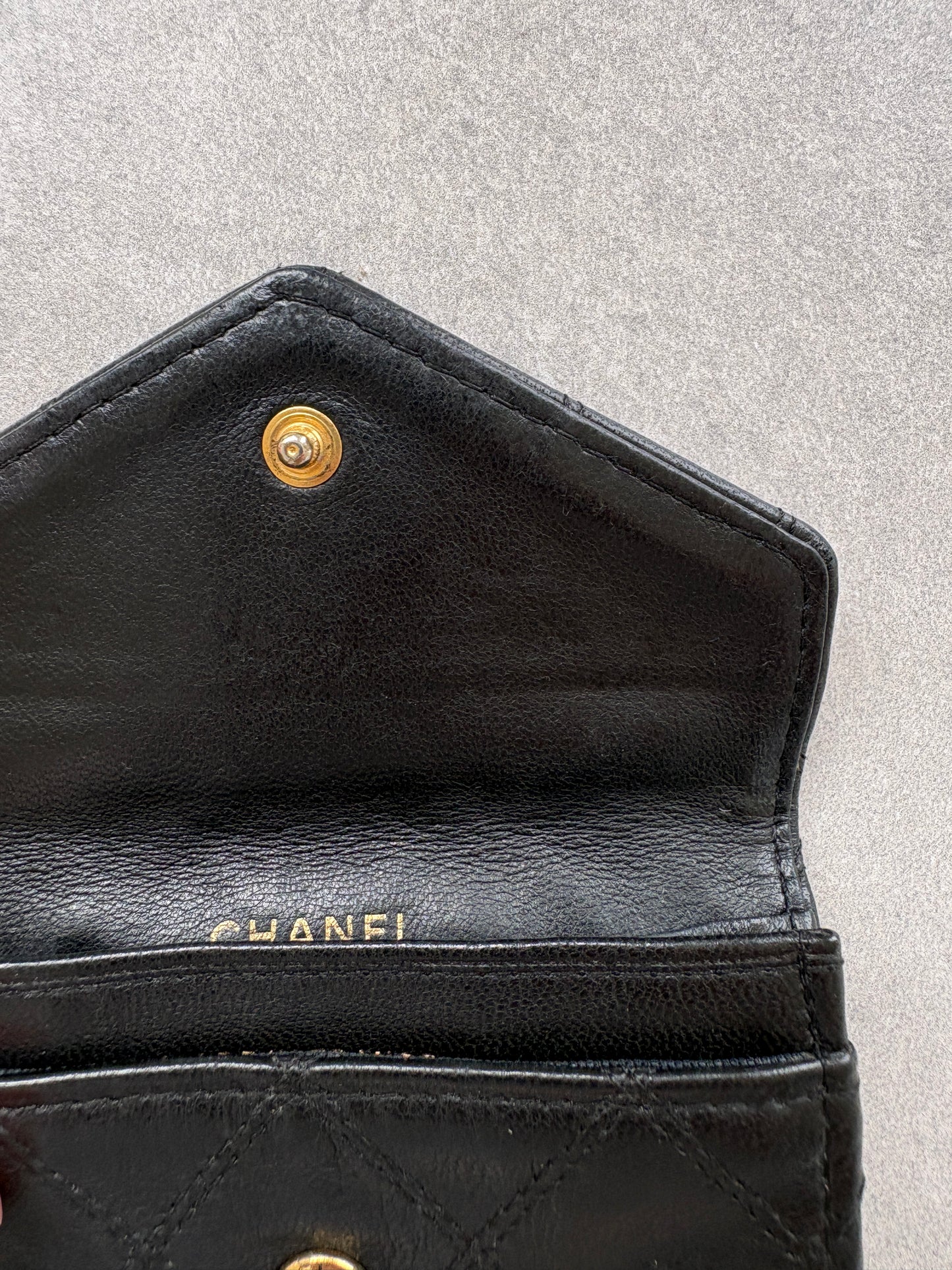 Chanel Black Leather Purse