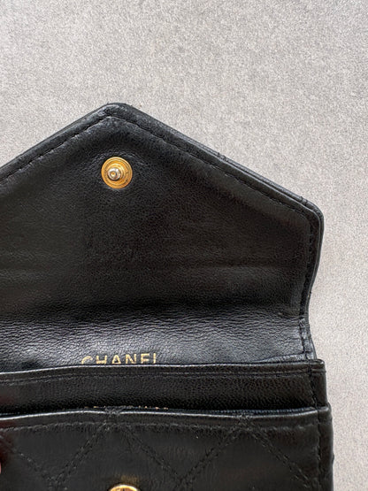 Chanel Black Leather Purse