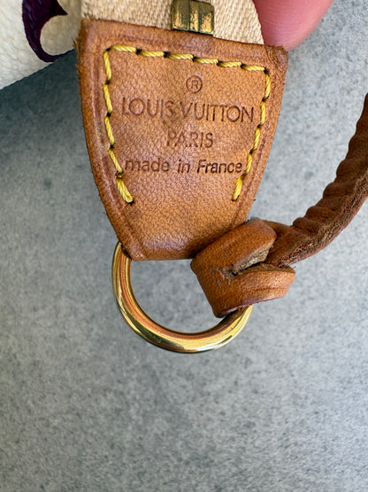 Louis Vuitton x Takashi Murakami White Multicolour Pochette Accessoires 2000s