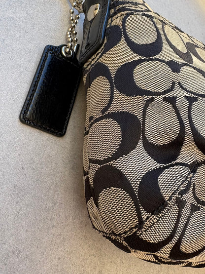 Coach Soho Black and Grey Monogram