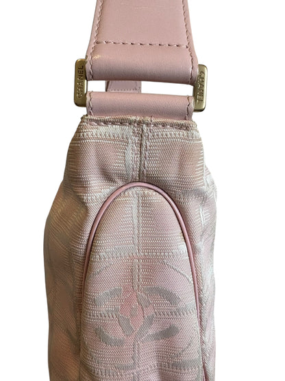 Chanel Pink Travel Line Shoulder Bag 2000s