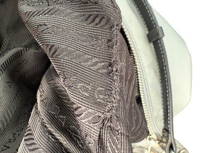 Prada Nylon Shoulder Bag Blue/Grey