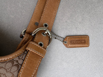 Coach Brown Monogram Signature Shoulder Bag
