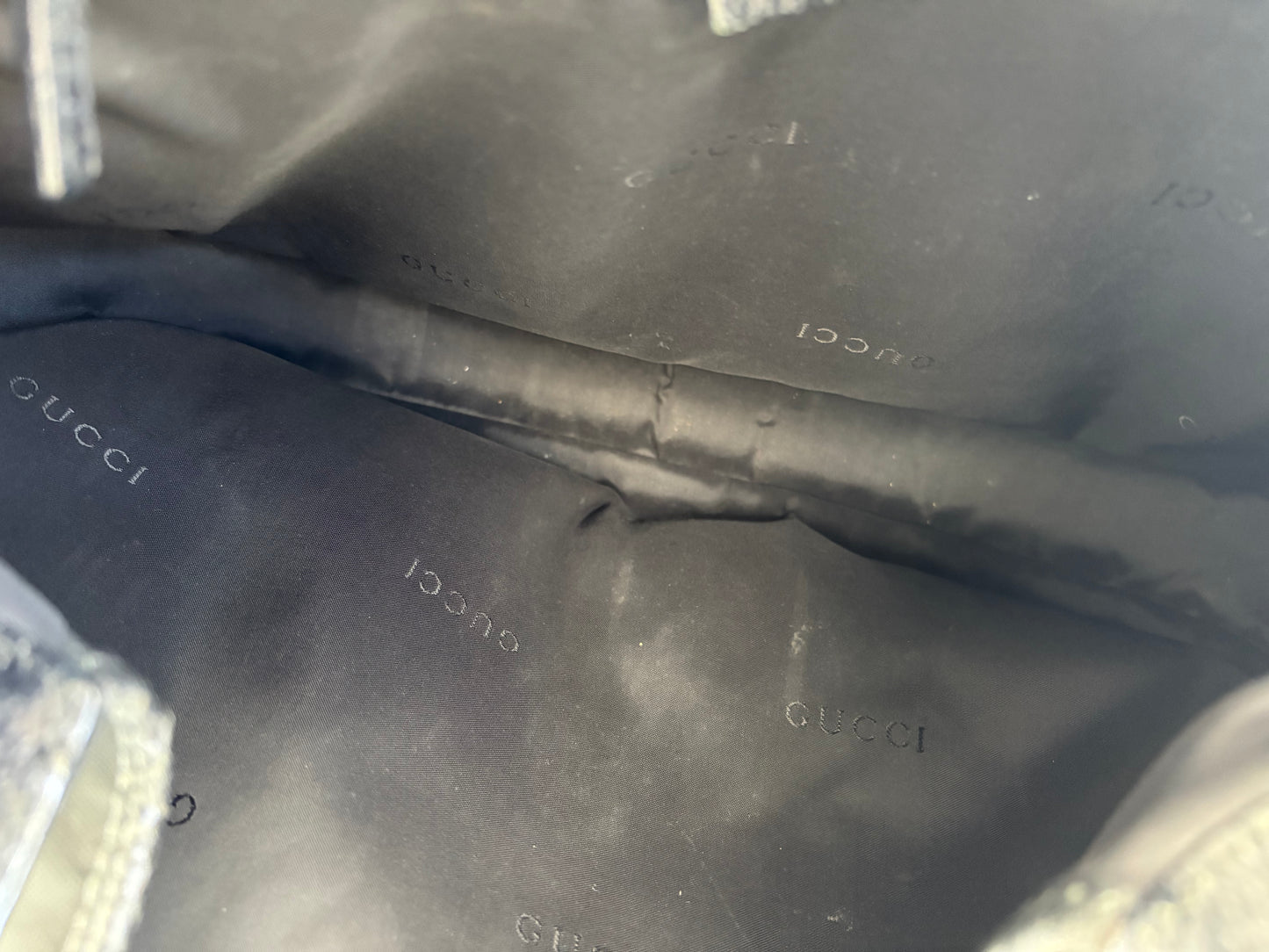 Gucci Black Leather and Material Jackie Bag