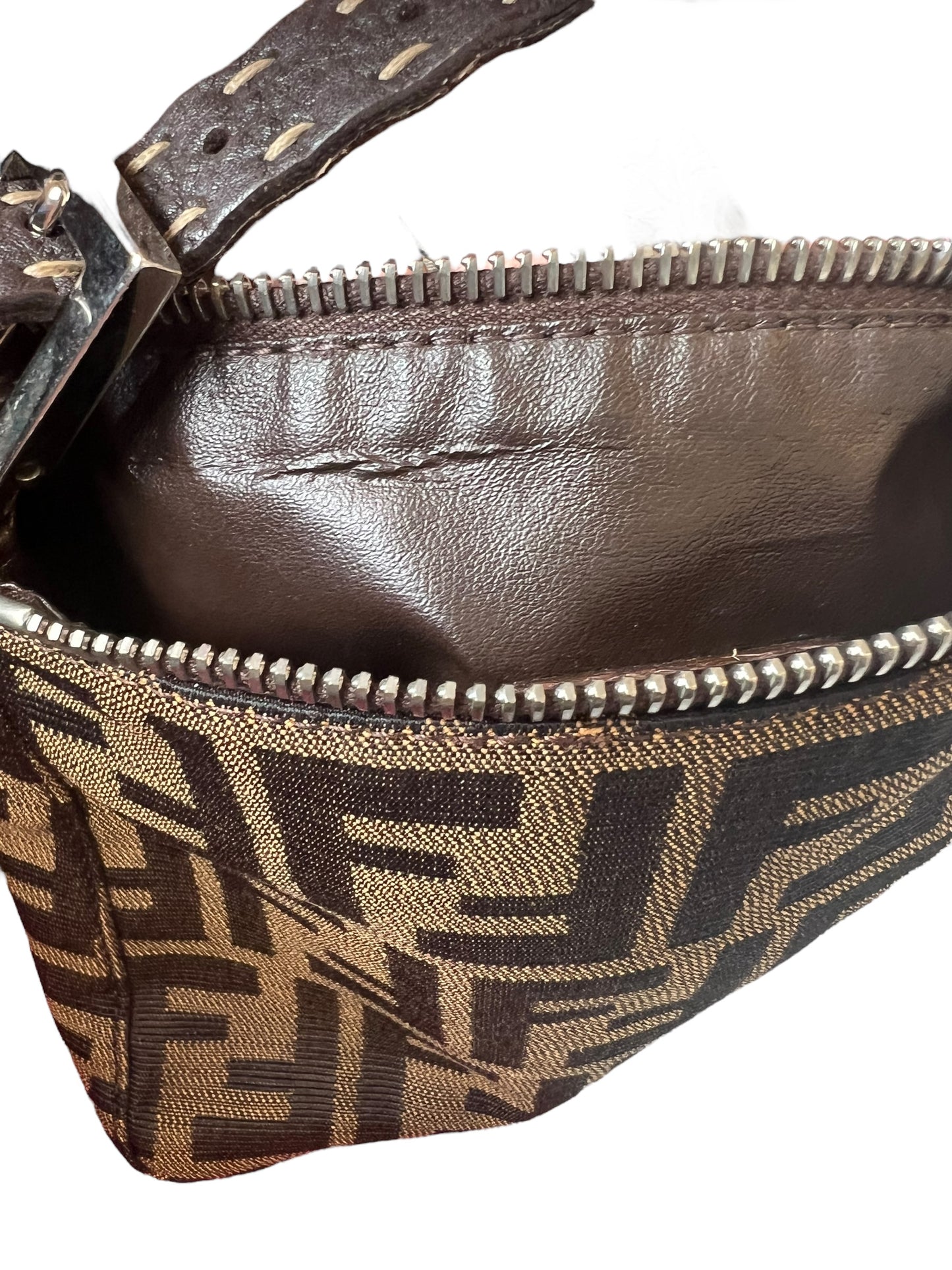 Fendi Zucca Mini Baguette Bag