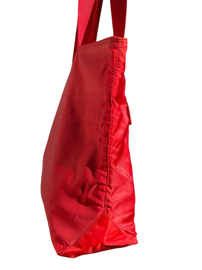 Prada Nylon Tote Bag Red
