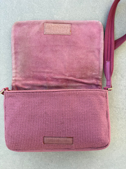 Prada Knit Shoulder Bag Pink