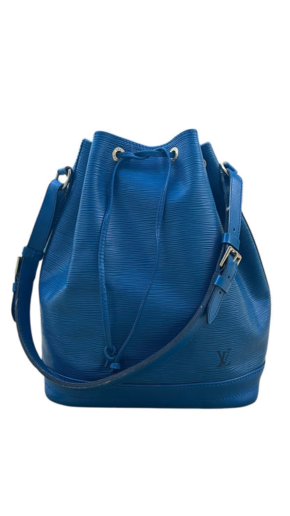 Louis Vuitton Blue Epi Leather Noé Shoulder Bag