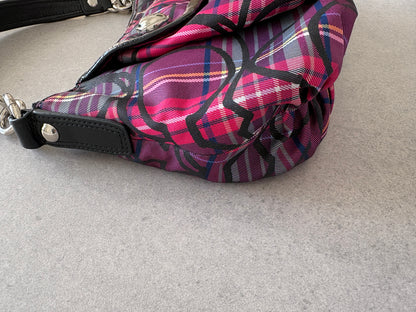 Coach Poppy Tartan Shoulder Bag