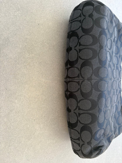 Coach Soho Black Monogram Shoulder Bag