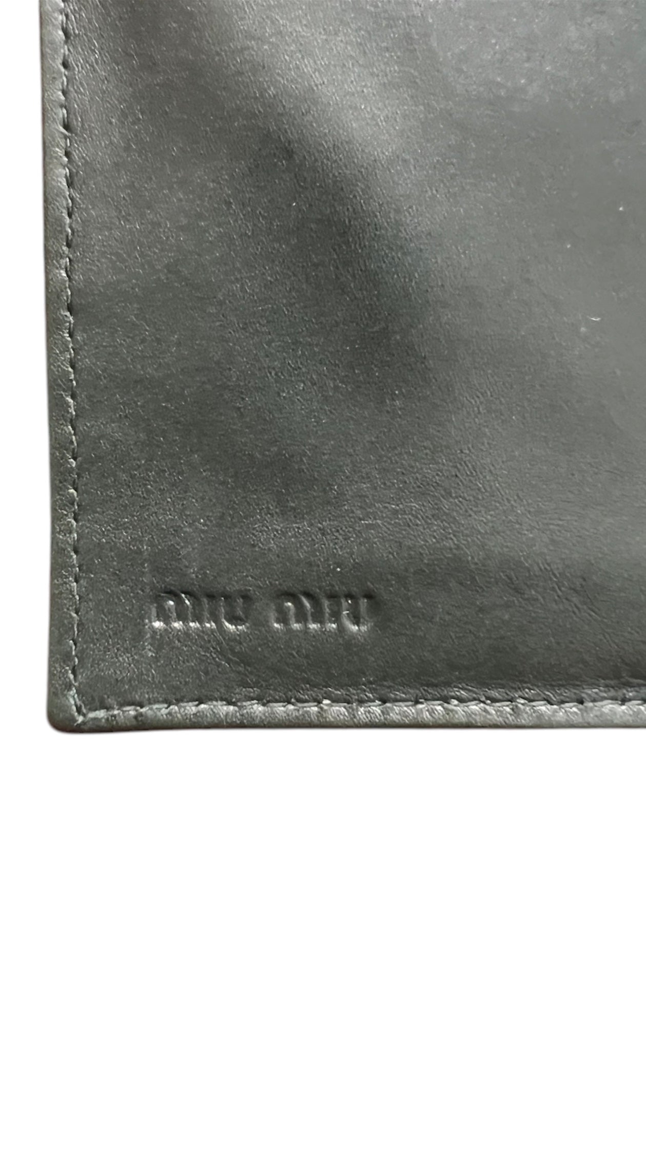 Miu Miu Turquoise Croc Print Patent Flap Wallet