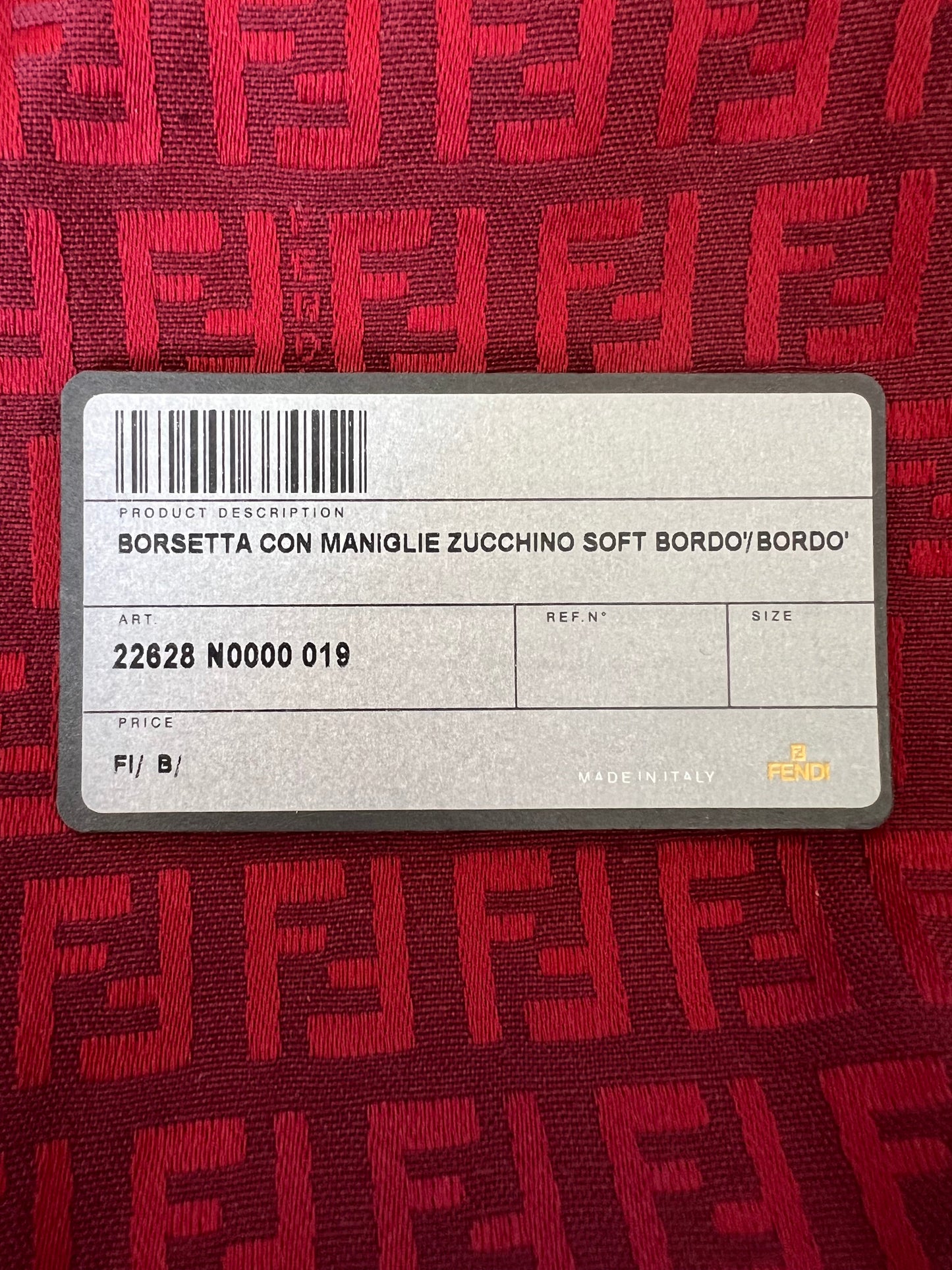 Fendi Mini Zucchico Bag Red