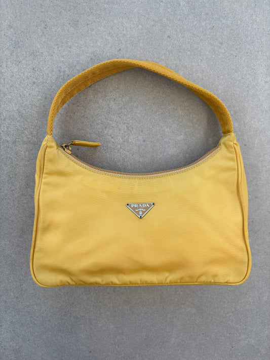 Prada Yellow Re-edition 2000 Nylon bag
