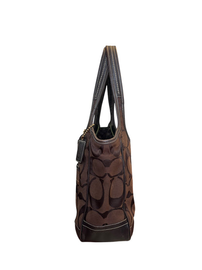 Coach Brown Signature Ergo Shoulder Bag