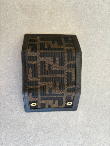 Fendi Zucca Canvas and Leather Key Holder