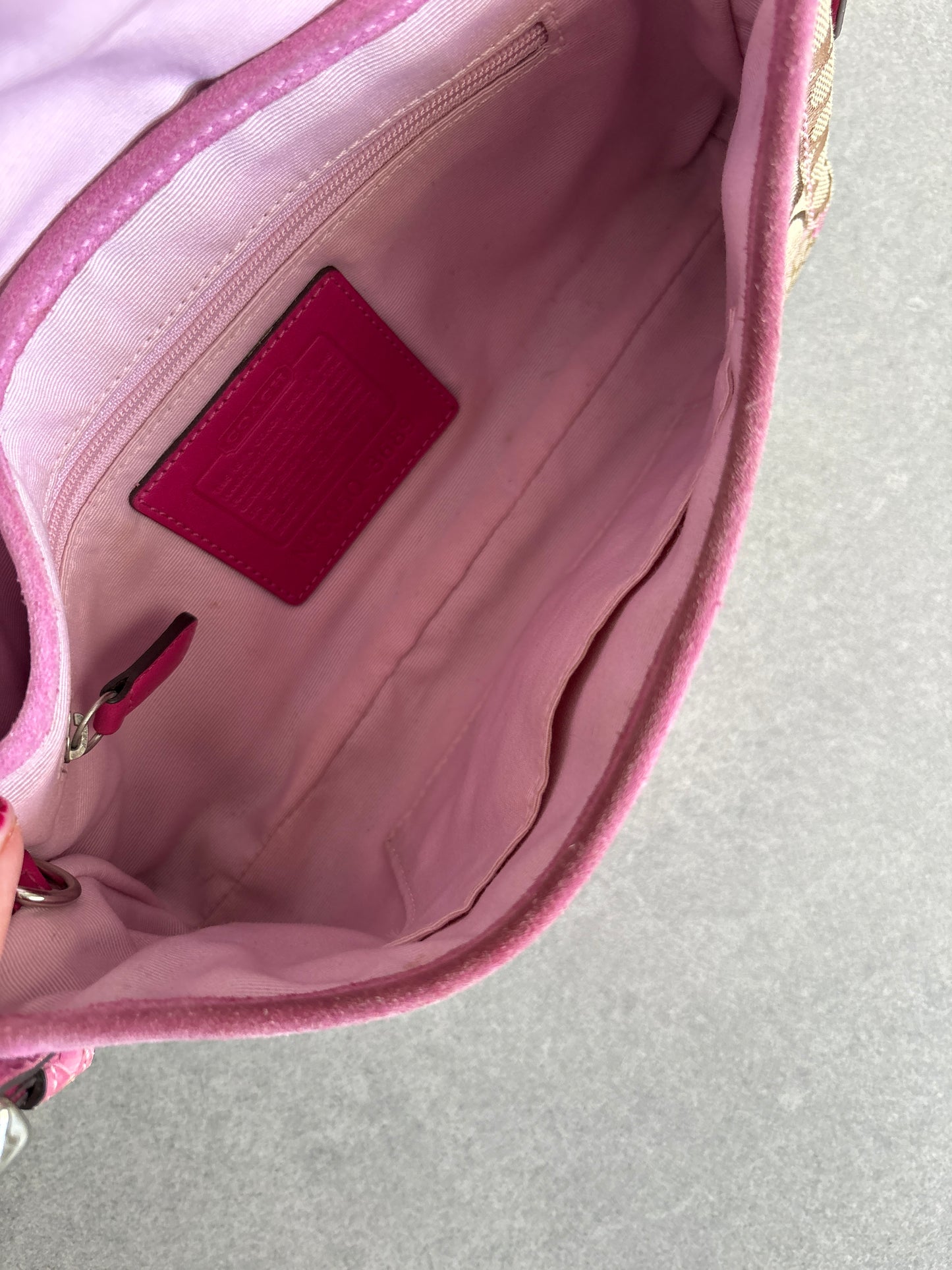 Coach Exotics Soho Patchwork with Pink Snakeskin Shoulder Bag