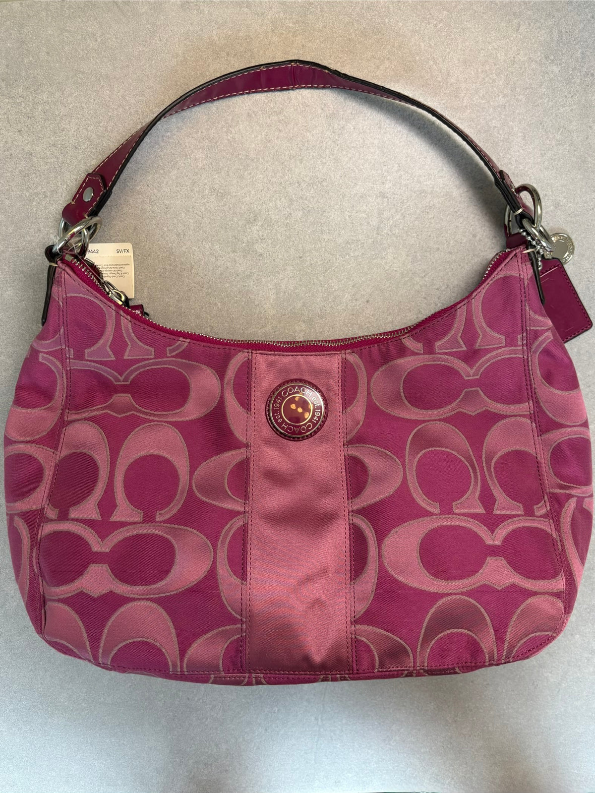 Coach Pink Monogram Shoulder Bag Two-way