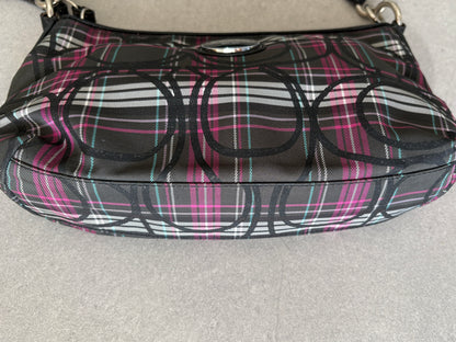 Coach Poppy Tartan Shoulder Bag