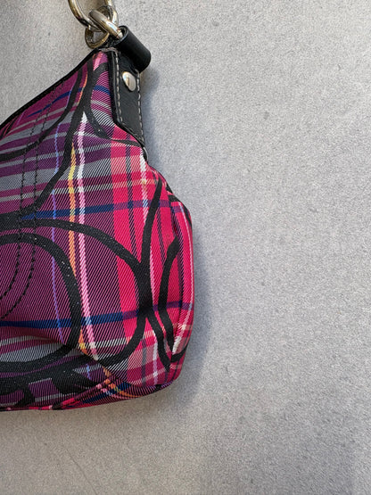 Coach Poppy Tartan Shoulder Bag