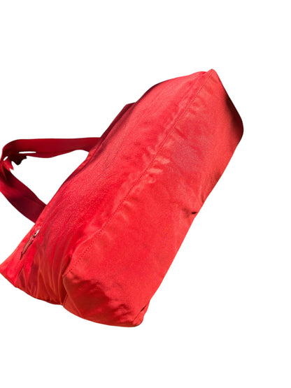 Prada Nylon Tote Bag Red